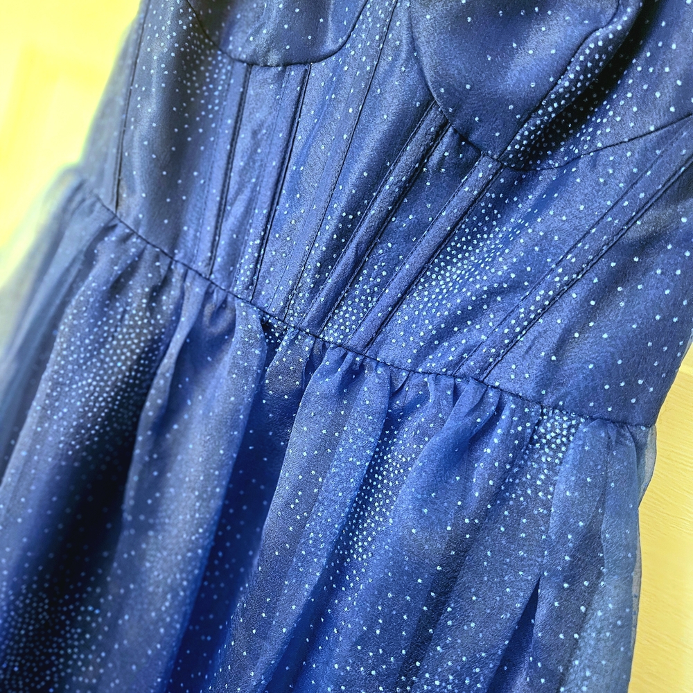 Elegant Glitter Corset Prom Dress - Picture 4 of 4